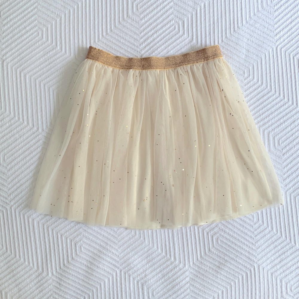 Petit Bateau Tulle and Star Sequin Skirt LIKE NEW 12yrs